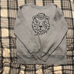 gray crewneck